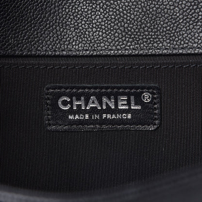 Chanel Caviar Quilted Medium Boy Flap Black 7 of 9