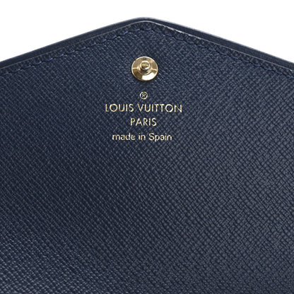 Louis Vuitton Monogram Jacquard Denim Sarah Wallet Bleu 6 of 7