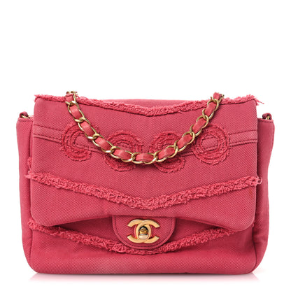 Chanel Denim Coco Flap Pink 1 of 14