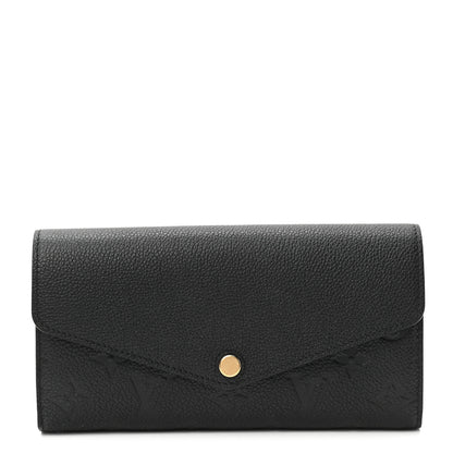 Louis Vuitton Empreinte Sarah Wallet NM Black 1 of 7