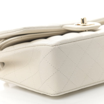 Chanel Caviar Quilted Small Double Flap White 9 of 13