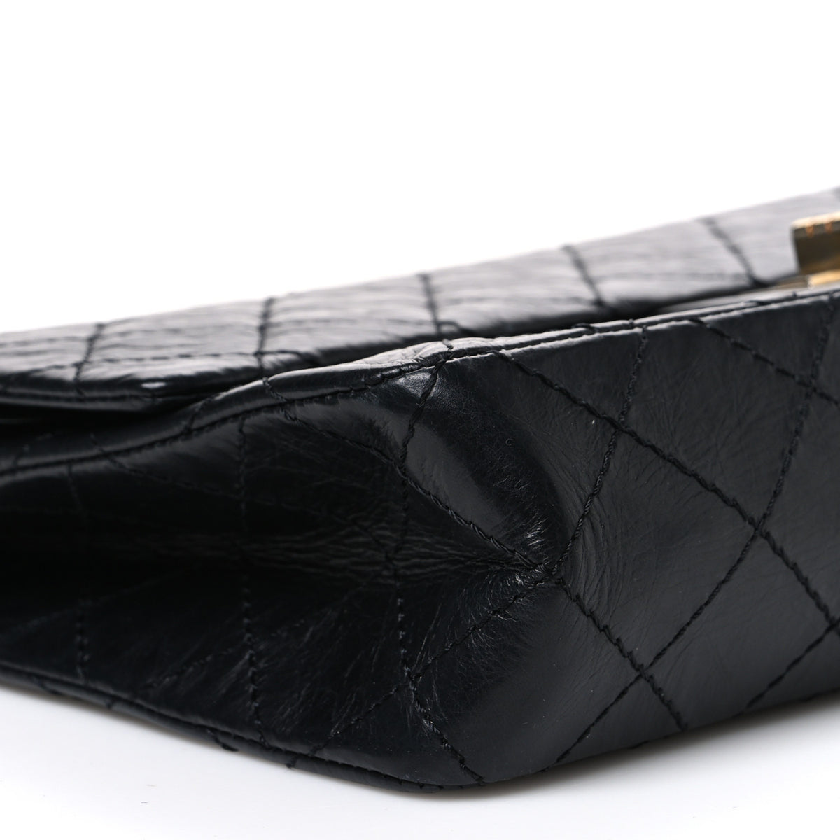 Chanel Aged Calfskin Quilted 50th Anniversary 2.55 Reissue 226 Flap Black 9 of 11