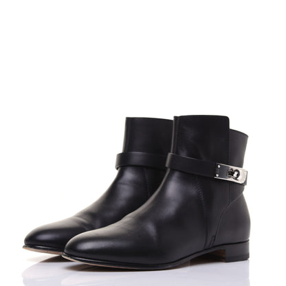 Hermes Calfskin Neo Low Boots 35 Black 3 of 11