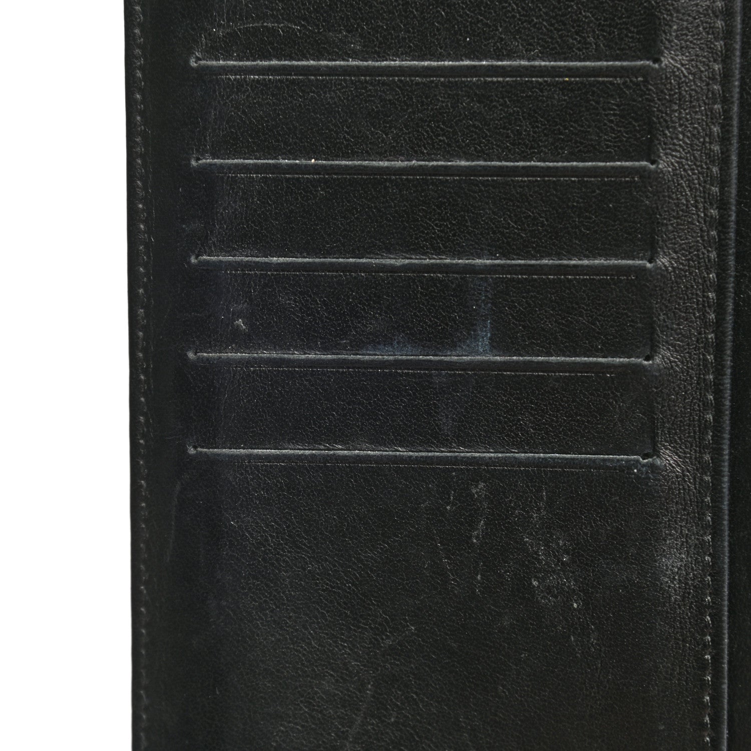 Chanel Lambskin Camellia Embossed Yen Wallet Black 8 of 8
