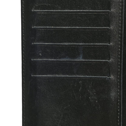Chanel Lambskin Camellia Embossed Yen Wallet Black 8 of 8