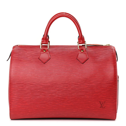 Louis Vuitton Epi Speedy 30 Castillan Red 1 of 10