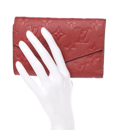 Louis Vuitton Empreinte Compact Curieuse Wallet Cherry 2 of 9