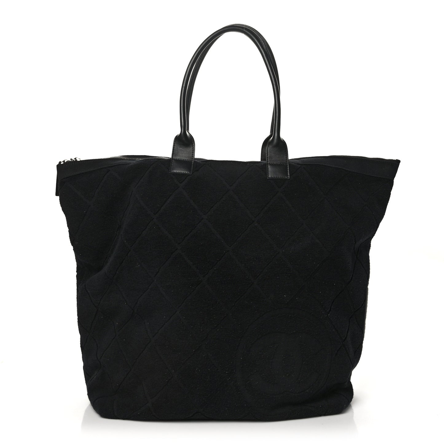 Terry Cotton CC Beach Tote Set Black