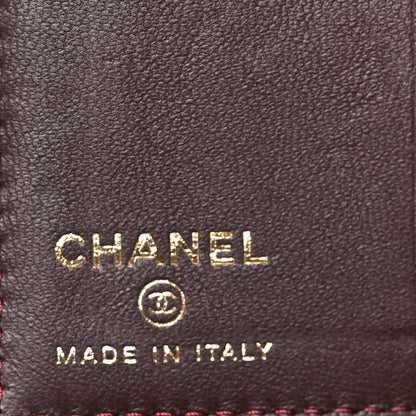 Chanel Lambskin Quilted Card Holder Wallet Black 6 of 9