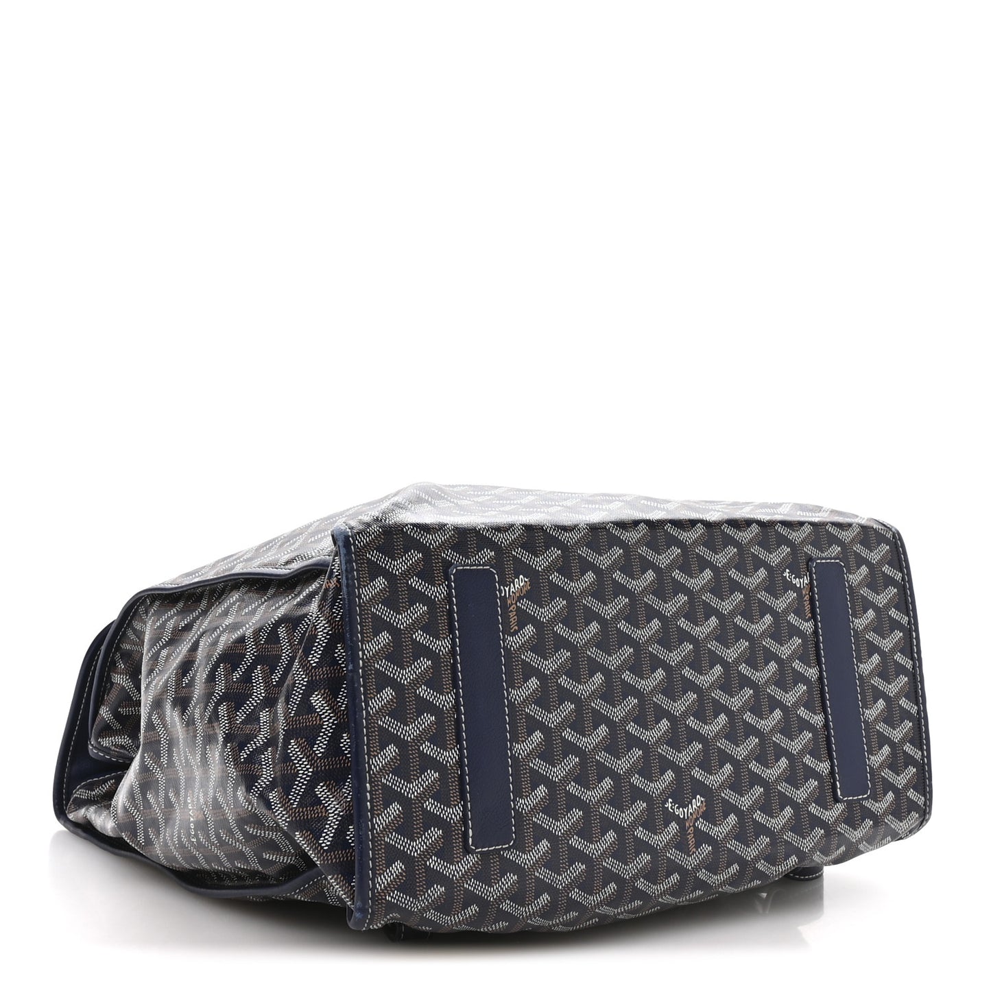 Goyardine Saint Leger Soft Briefcase Backpack Navy