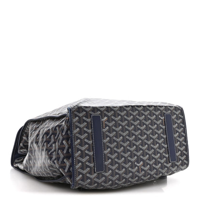 Goyard Goyardine Saint Leger Soft Briefcase Backpack Navy 4 of 10