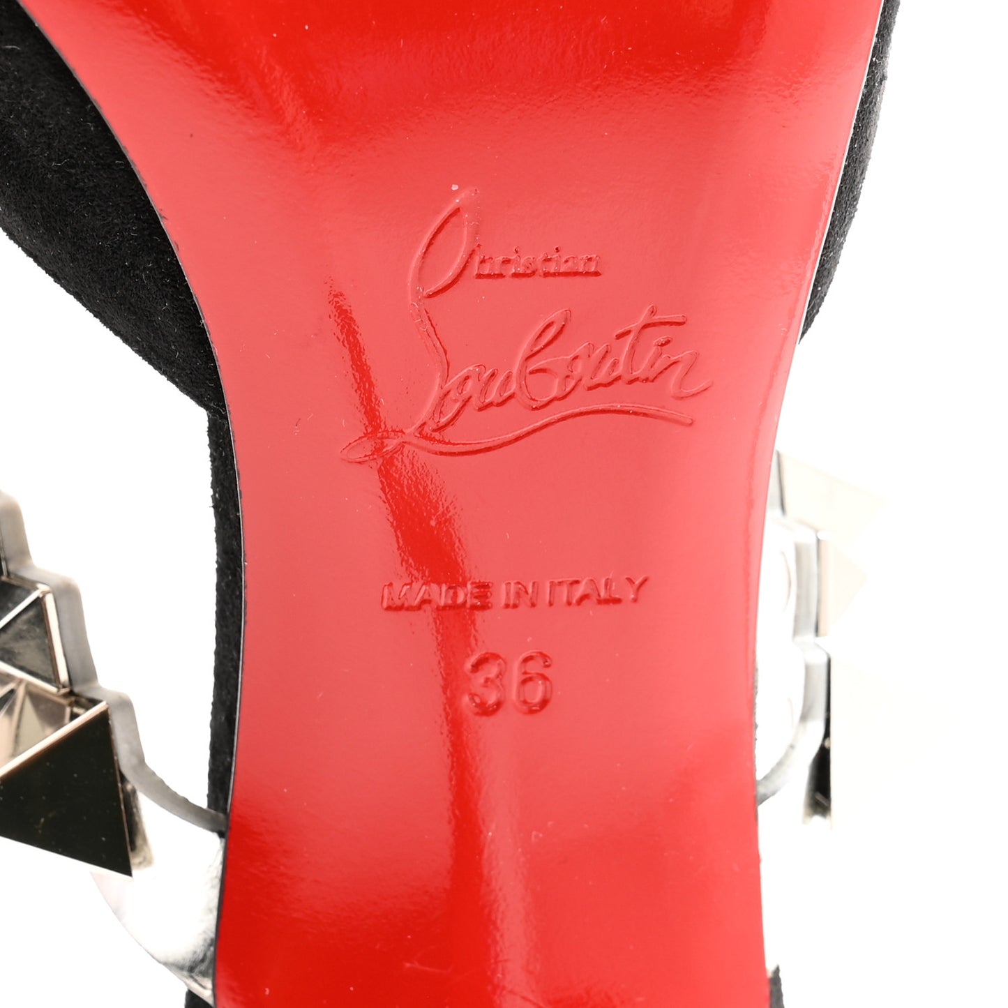 Veau Velours Specchio Planet Choc 80 Mule 36 Black