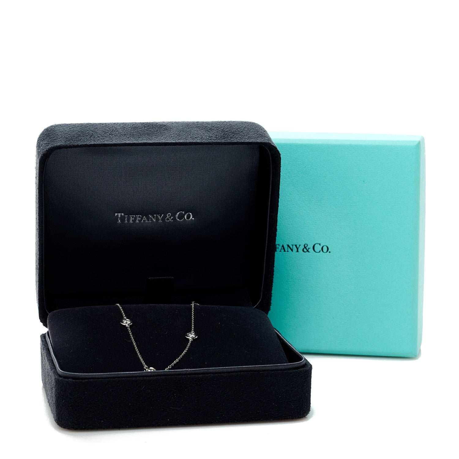 Tiffany Platinum Diamond Elsa Peretti 1.54ctw Diamonds by the Yard 11 Station Necklace 7 of 7