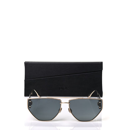 Christian Dior Clan 2 Aviator Sunglasses Black Gold 7 of 7
