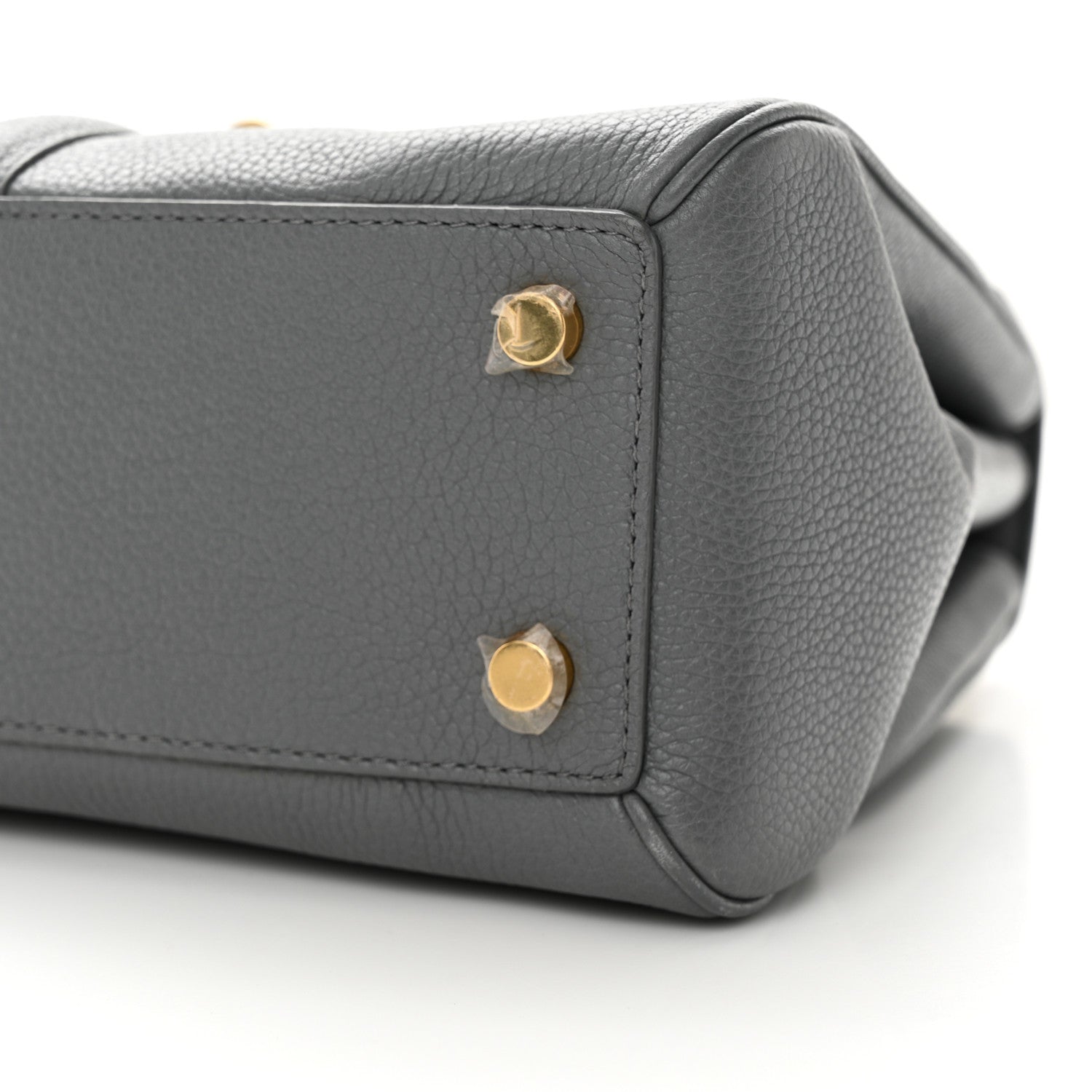 Celine Grained Calfskin Small 16 Top Handle Bag Medium Grey 10 of 15