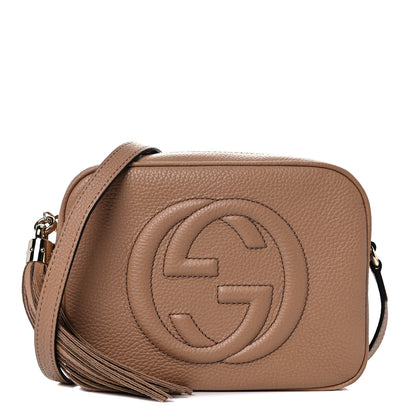 Gucci Pebbled Calfskin Small Soho Disco Bag Camelia 1 of 12