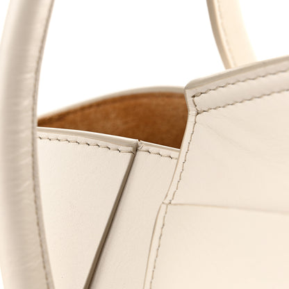 Bottega Veneta Calfskin Maxi Intrecciato Medium Arco White 14 of 17