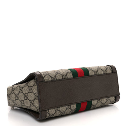 Gucci GG Supreme Monogram Small Ophidia Tote Bag Brown 4 of 11