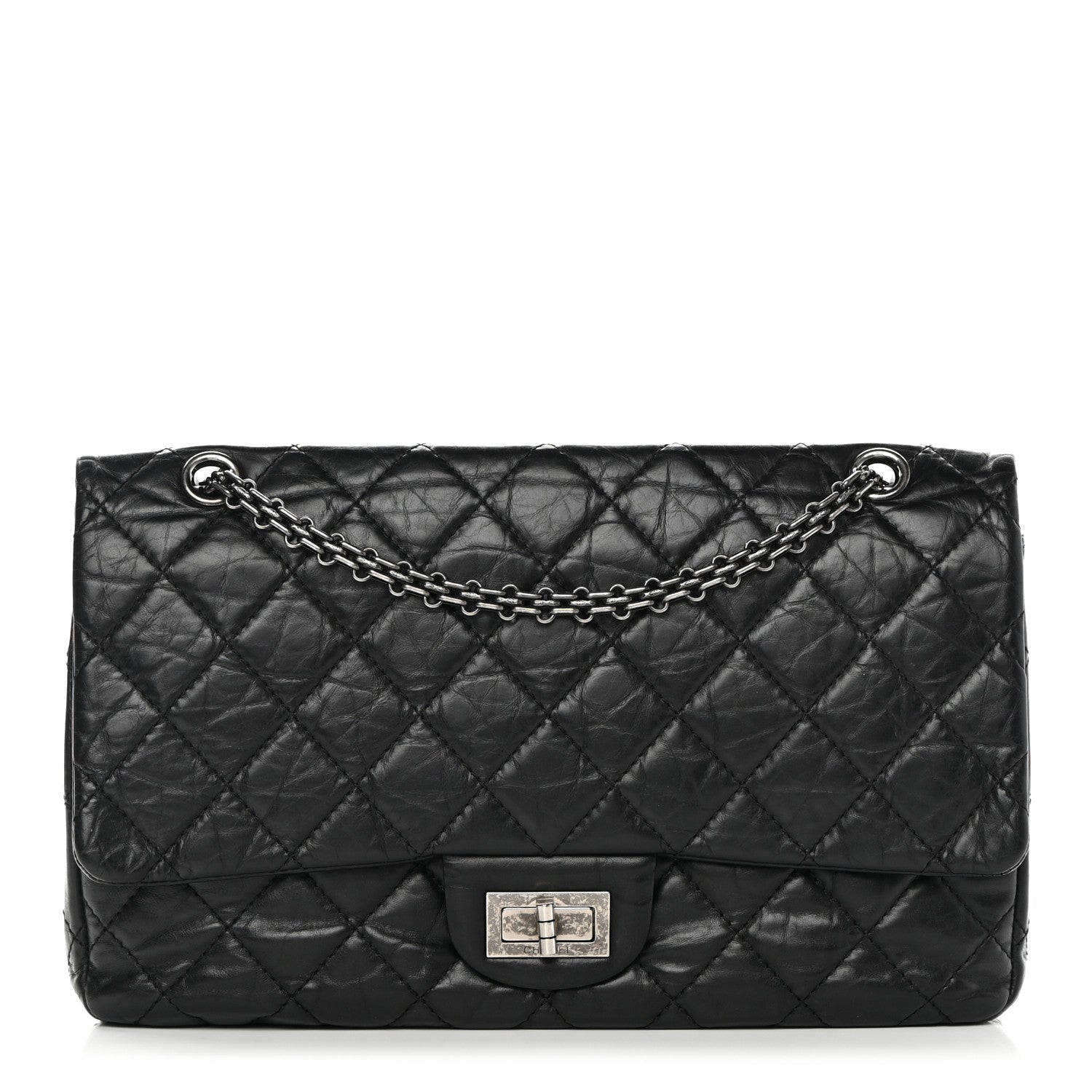 Chanel Aged Calfskin Quilted 2.55 Reissue 227 Flap Black 1 of 14