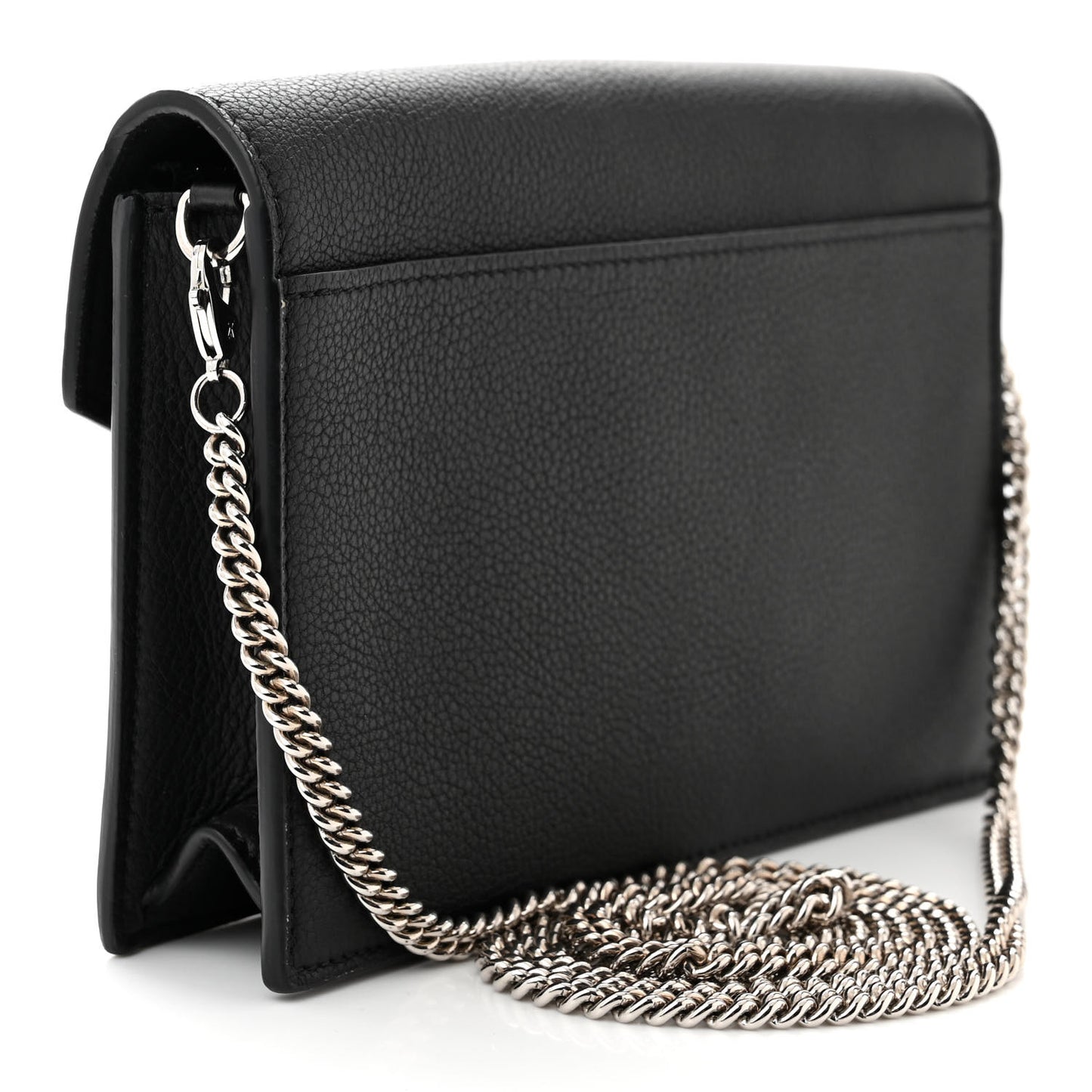 Soft Calfskin My Lockme Chain Pochette Black