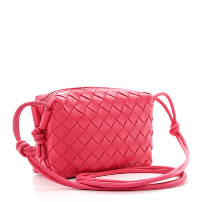 Bottega Veneta Nappa Intrecciato Mini Loop Camera Bag Cranberry 3 of 9