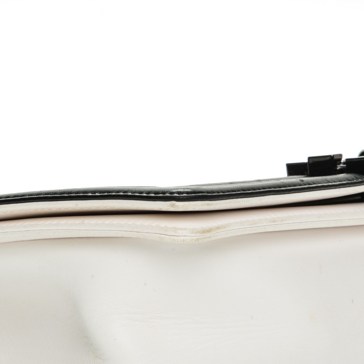 Chanel Calfskin Medium Bi-Color Boy Flap Black White 11 of 15