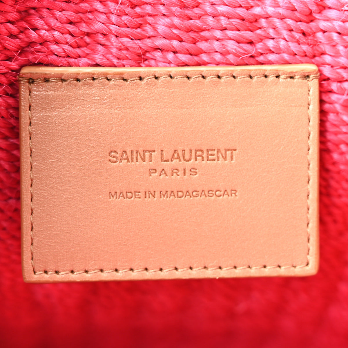 Saint Laurent Raffia Medium Monogram Kate Satchel Pink Glow 6 of 10