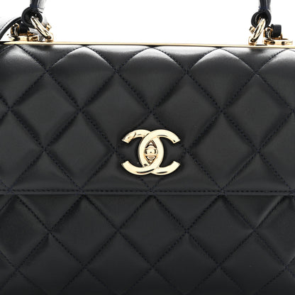 Chanel Lambskin Quilted Small Trendy CC Dual Handle Flap Bag Navy 8 of 11