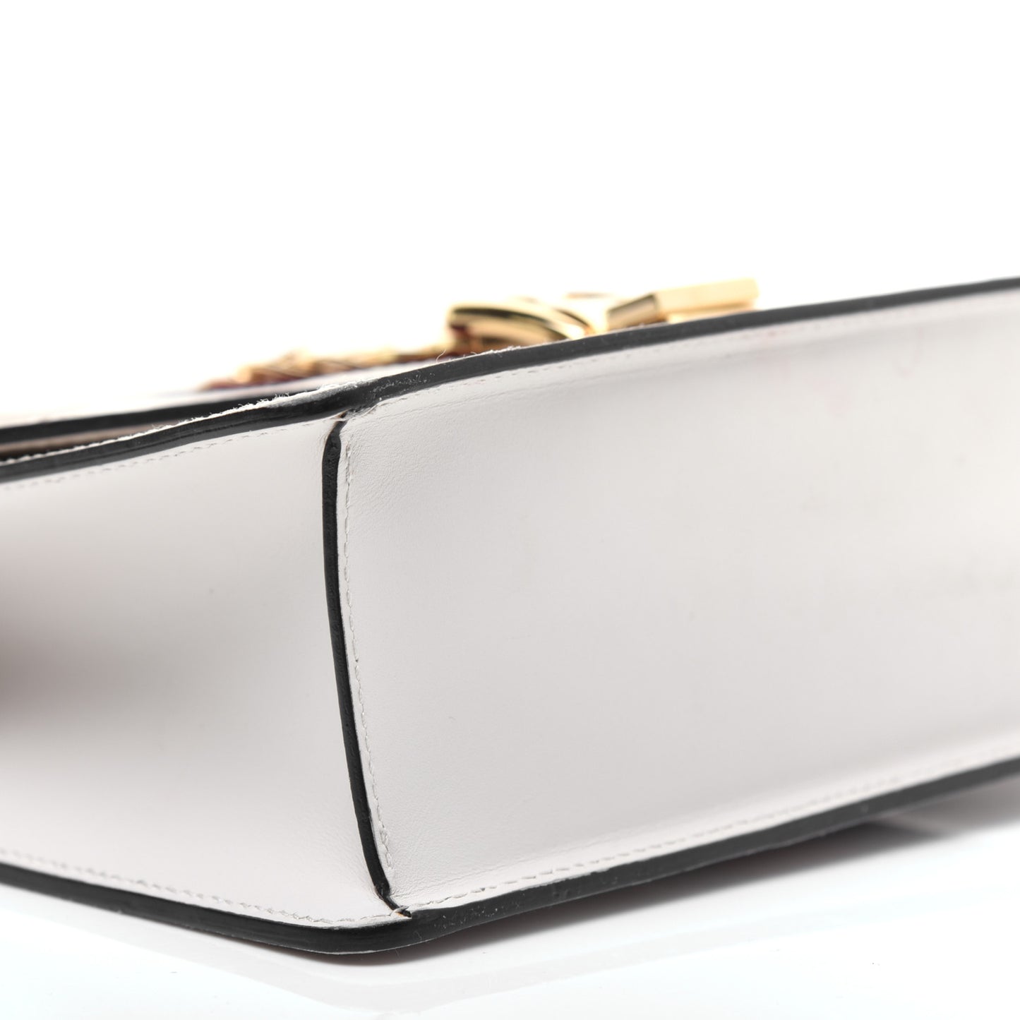 Calfskin Small Sylvie Shoulder Bag Off White