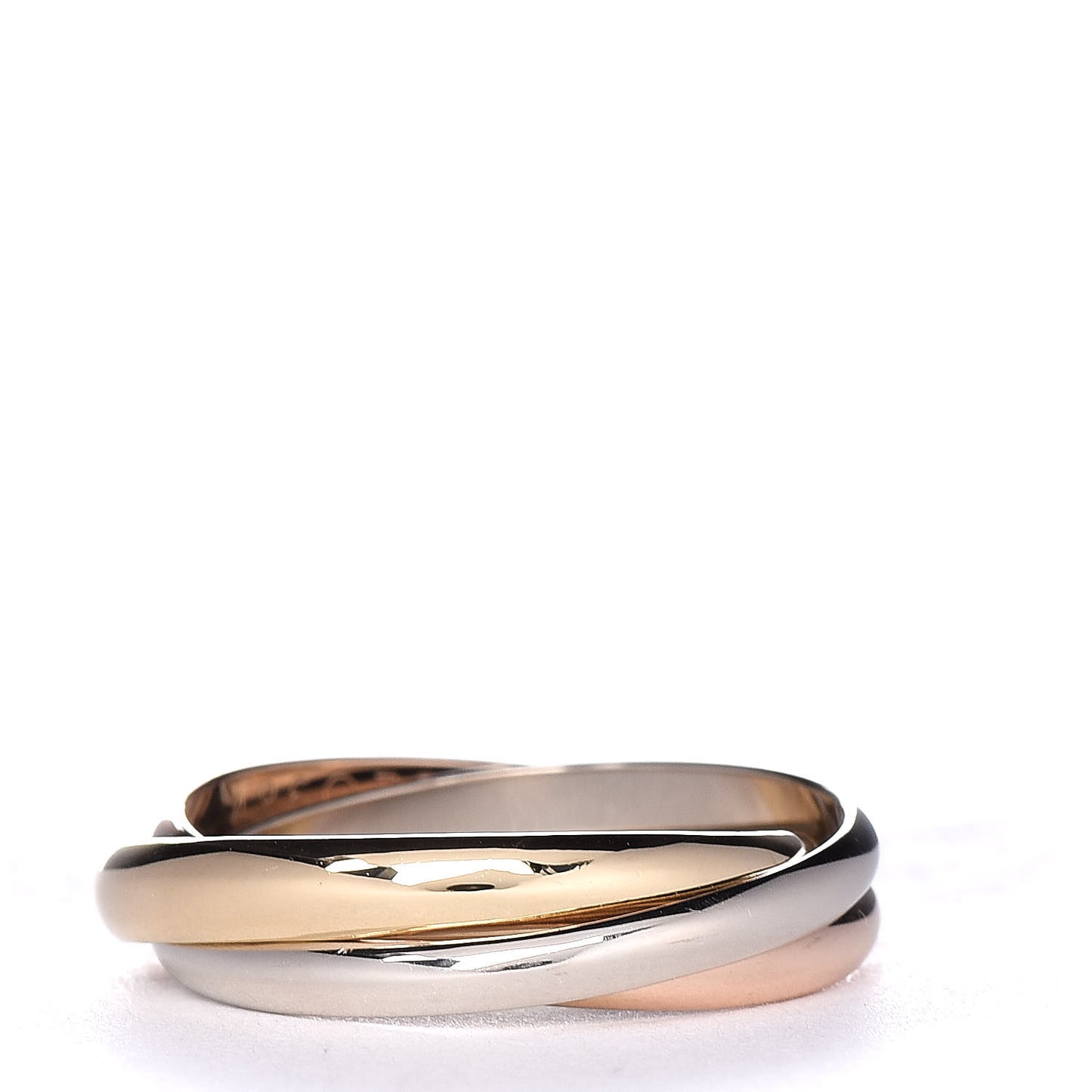 18K Pink Yellow White Gold Small Les Must De Trinity Ring 52 6