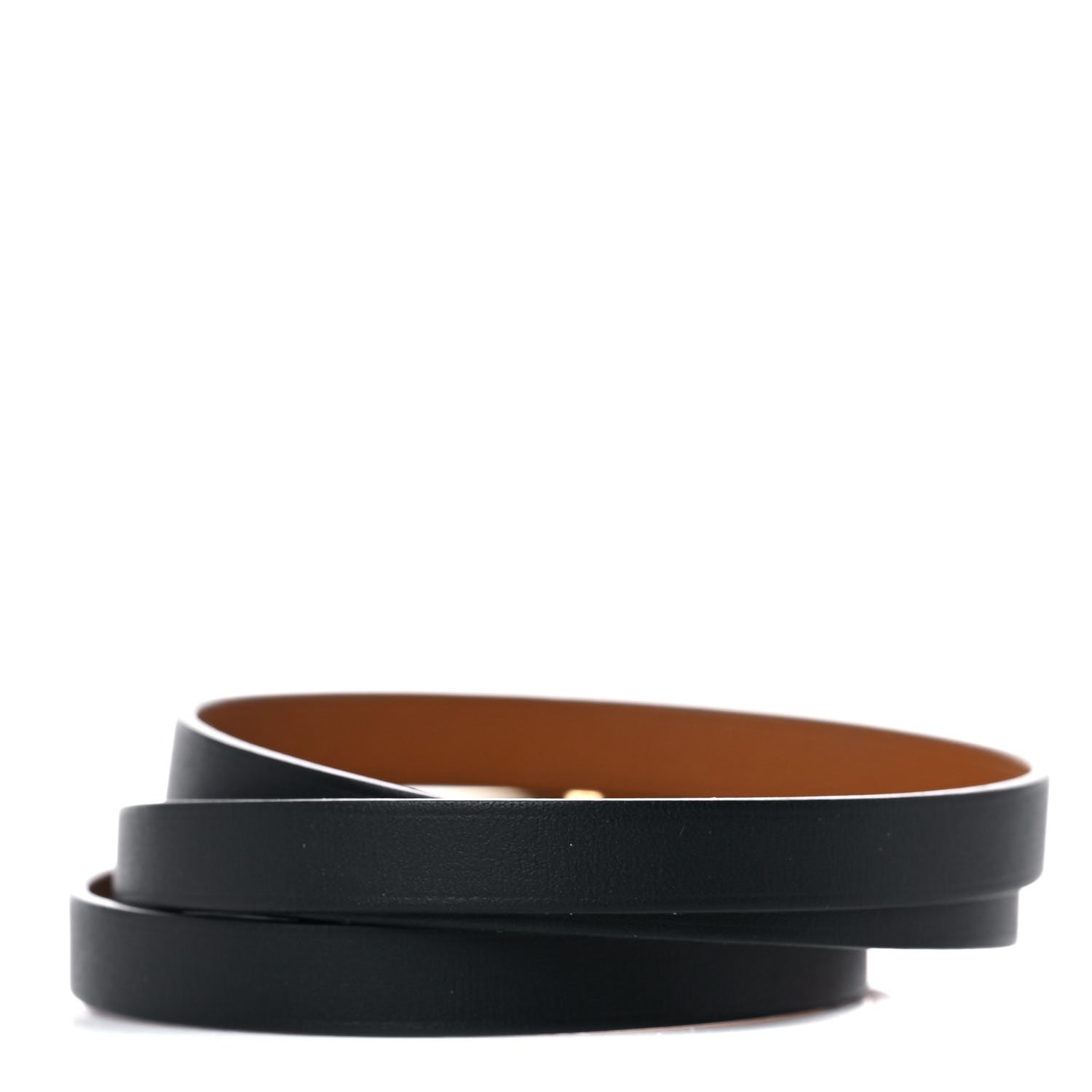 Hermes Chamonix Hapi 3 MM Triple Tour Wrap Bracelet Black 3 of 6