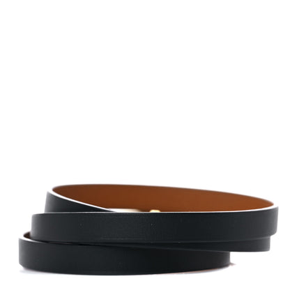 Hermes Chamonix Hapi 3 MM Triple Tour Wrap Bracelet Black 3 of 6