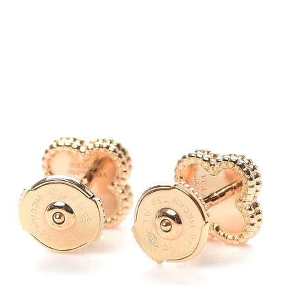 Van Cleef & Arpels 18K Rose Gold Sweet Alhambra Earrings 3 of 6