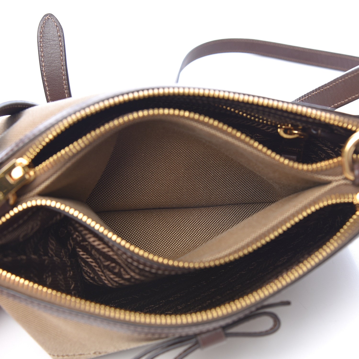 Prada Jacquard Logo Crossbody Corda Bruciato 7 of 11