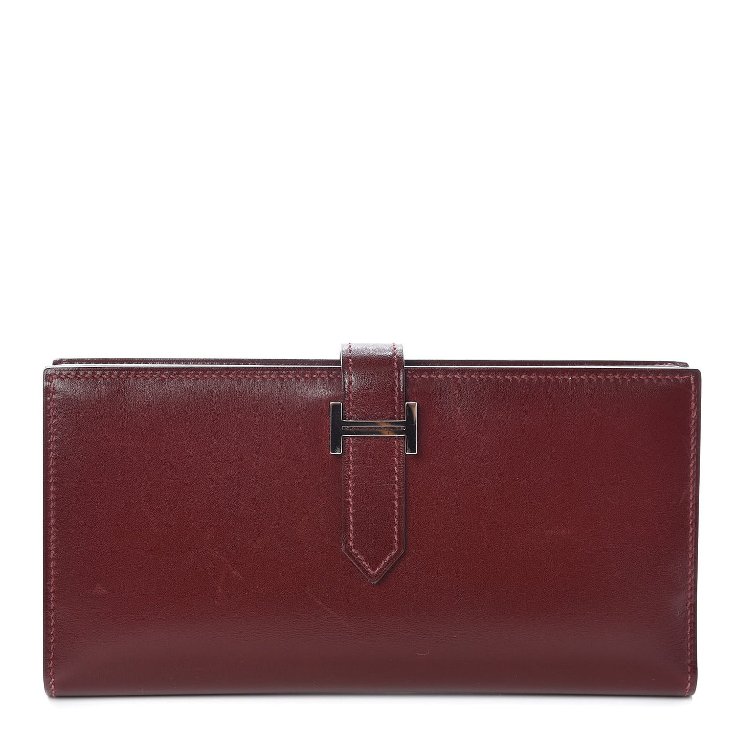 Box Bearn Gusset Wallet Rouge H