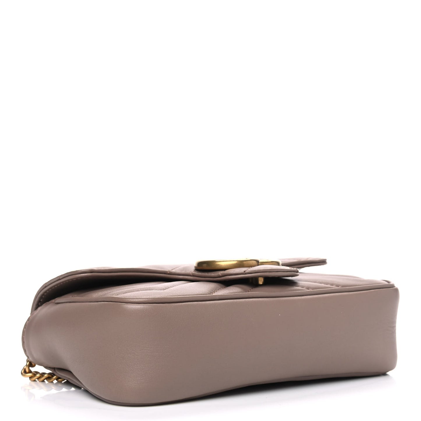 Calfskin Matelasse Super Mini GG Marmont Shoulder Bag Porcelain Rose