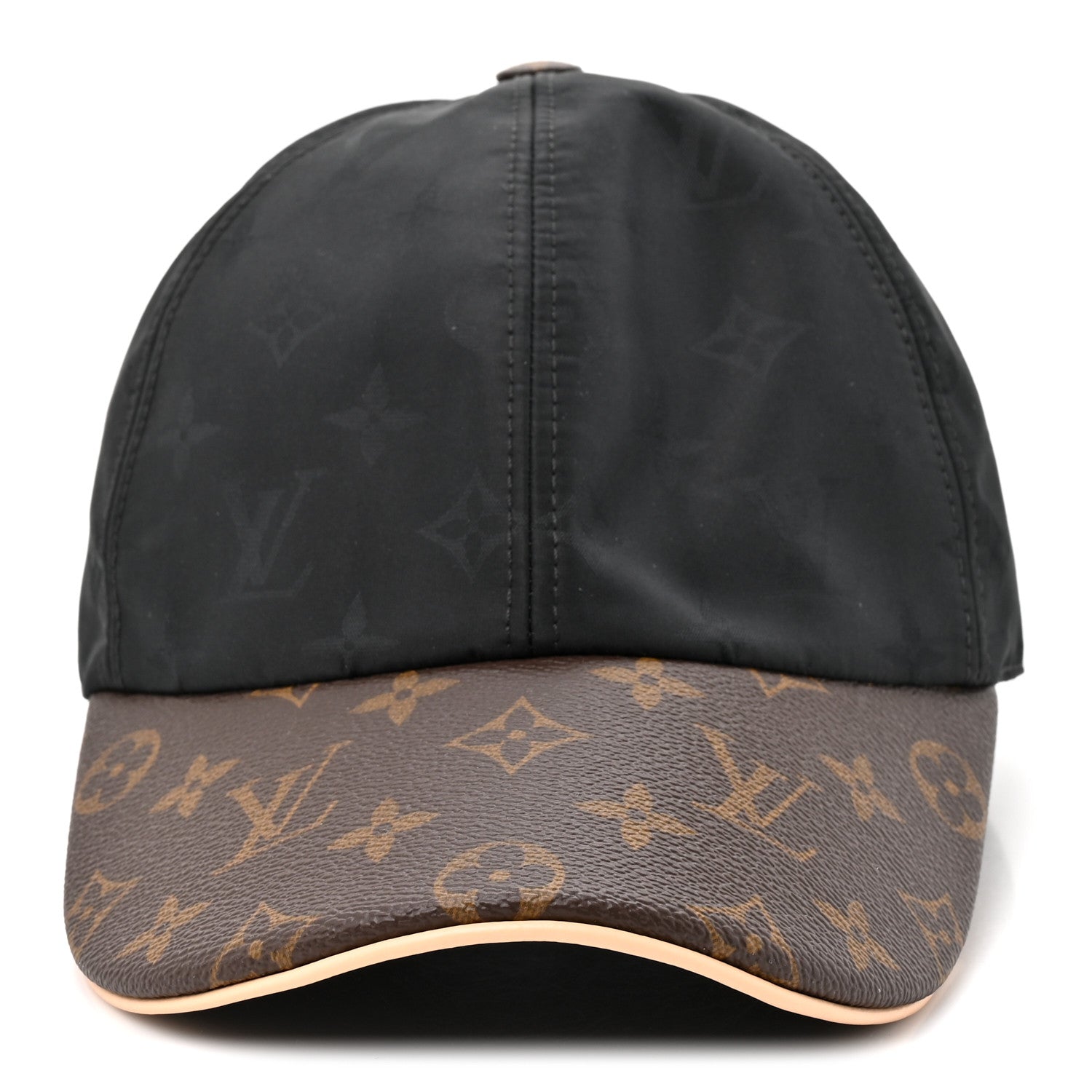 Louis Vuitton Polyester Silk Monogram LV Get Ready Cap L Black 3 of 8