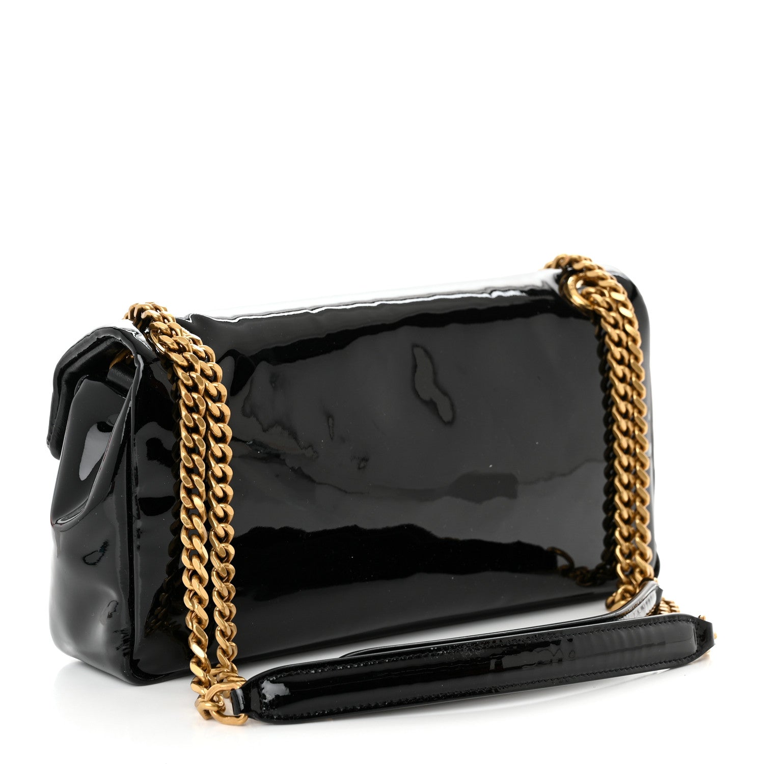 Saint Laurent Patent Calfskin Calypso Black 2 of 12