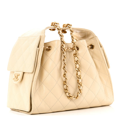Chanel Caviar Quilted Small Chanel 25 Handbag Light Beige 3 of 10