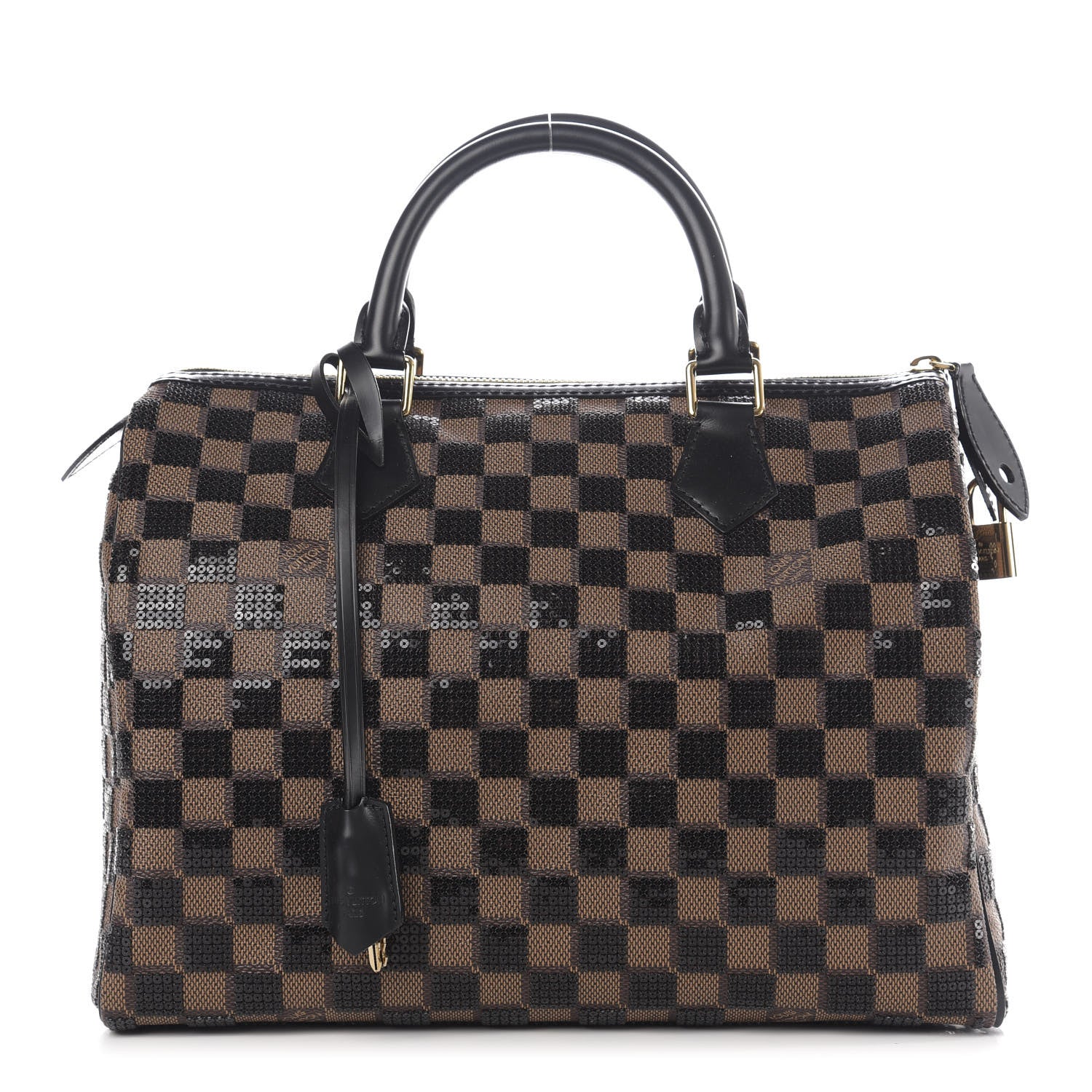 Louis Vuitton Damier Paillettes Speedy 30 Black 1 of 10