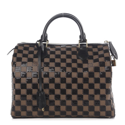 Louis Vuitton Damier Paillettes Speedy 30 Black 1 of 10