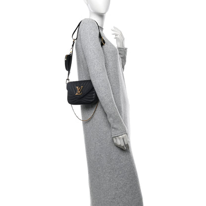 Louis Vuitton Calfskin New Wave Multi Pochette Black 2 of 10