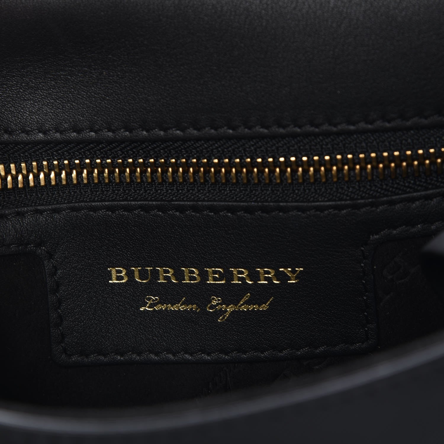 Burberry Trench Calfskin Small DK88 Top Handle Bag Black 7 of 8