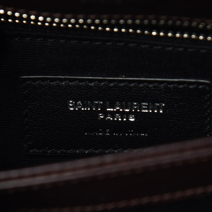 Saint Laurent Calfskin Y Quilted Monogram Toy Loulou Crossbody Bag Black Tulipe 7 of 7