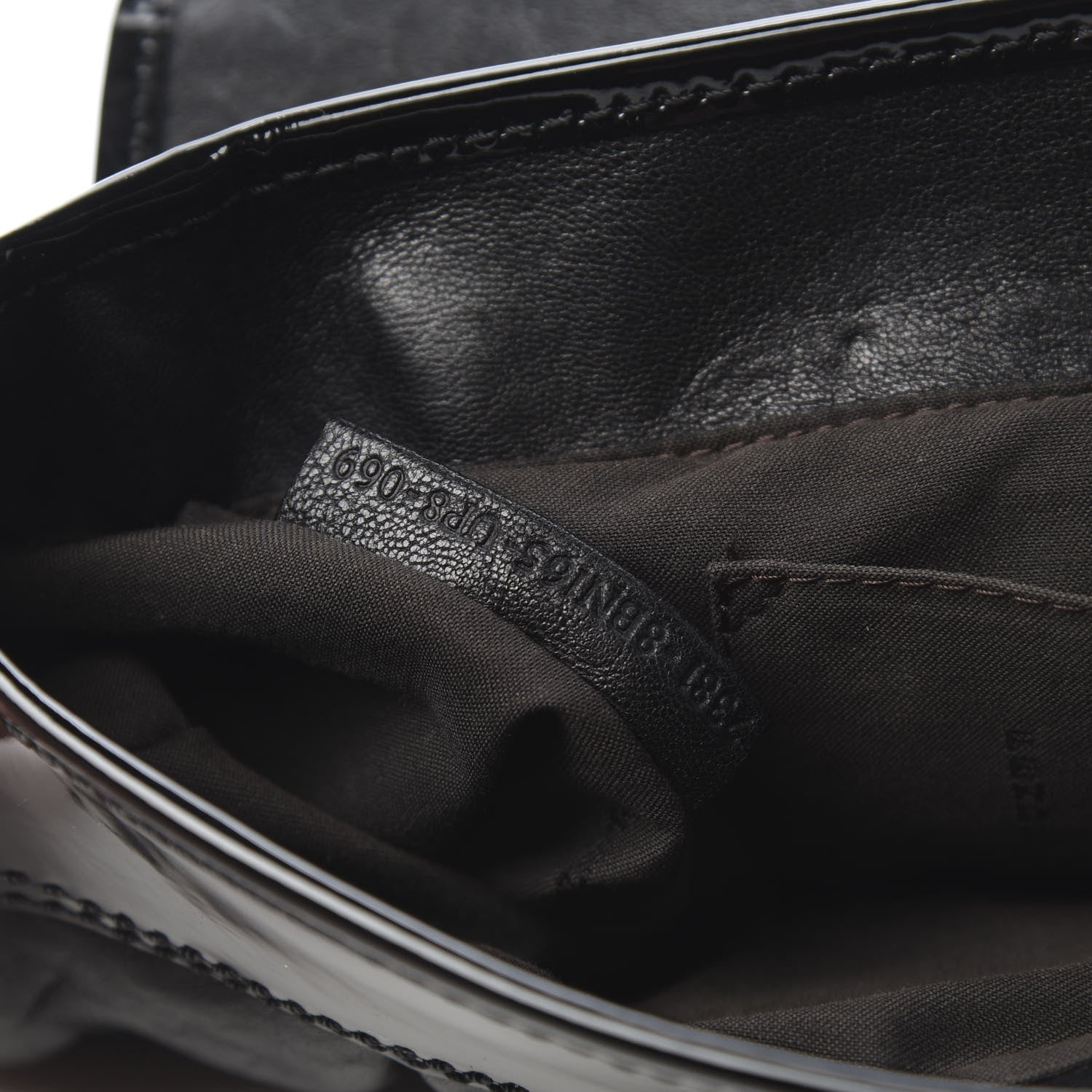 Fendi Nappa Patent B Bag Black 7 of 15