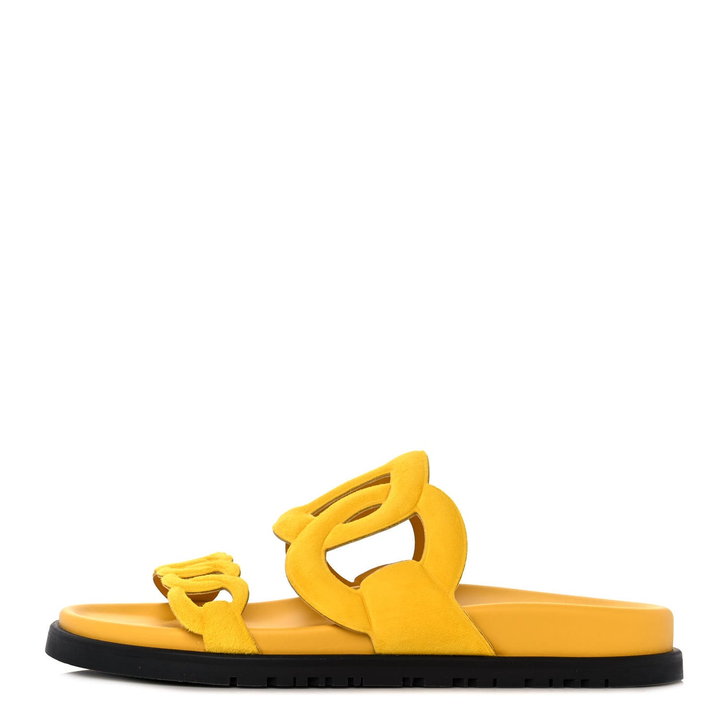Suede Goatskin Extra Sandals 37 Jaune Sable