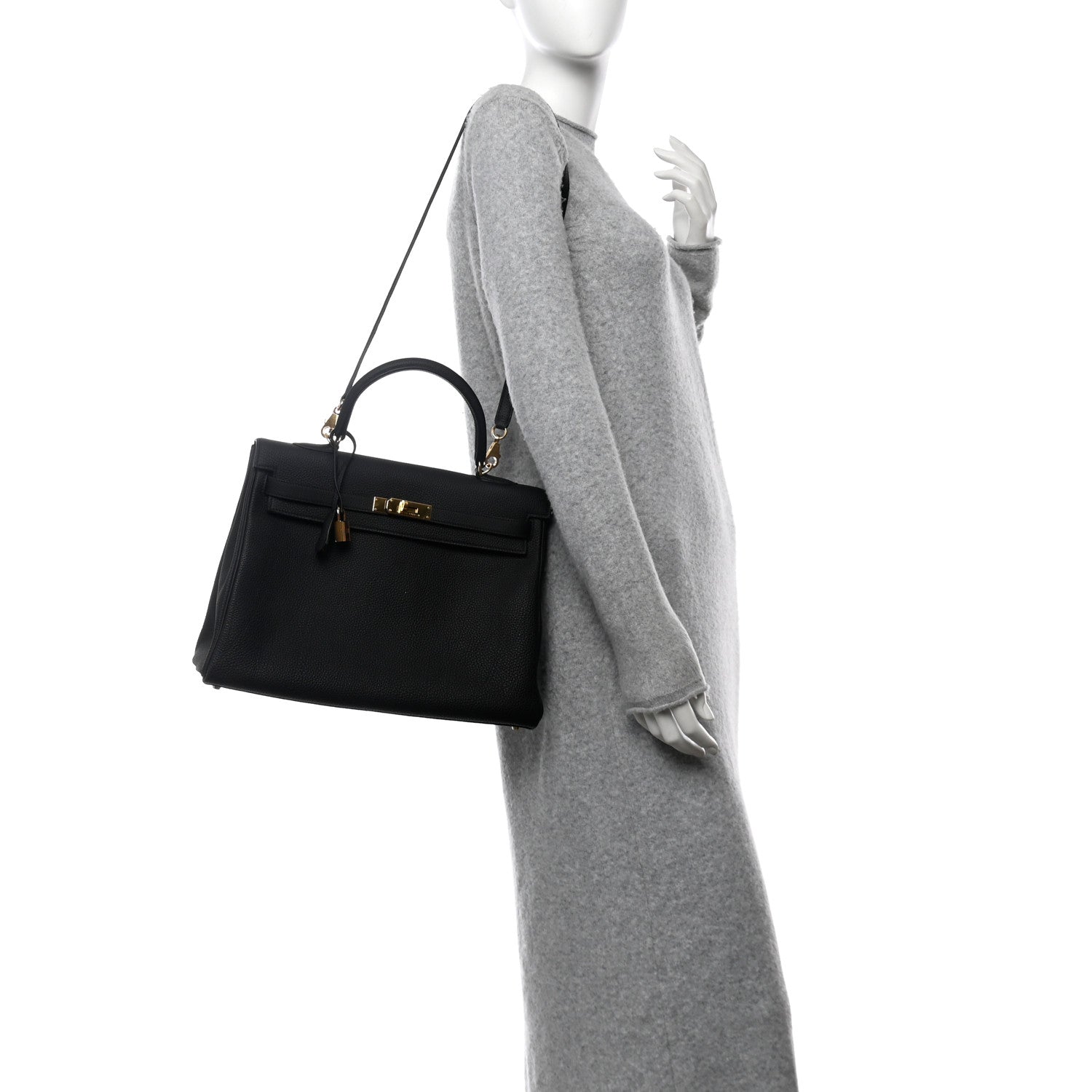 Hermes Togo Kelly Retourne 35 Black 2 of 12