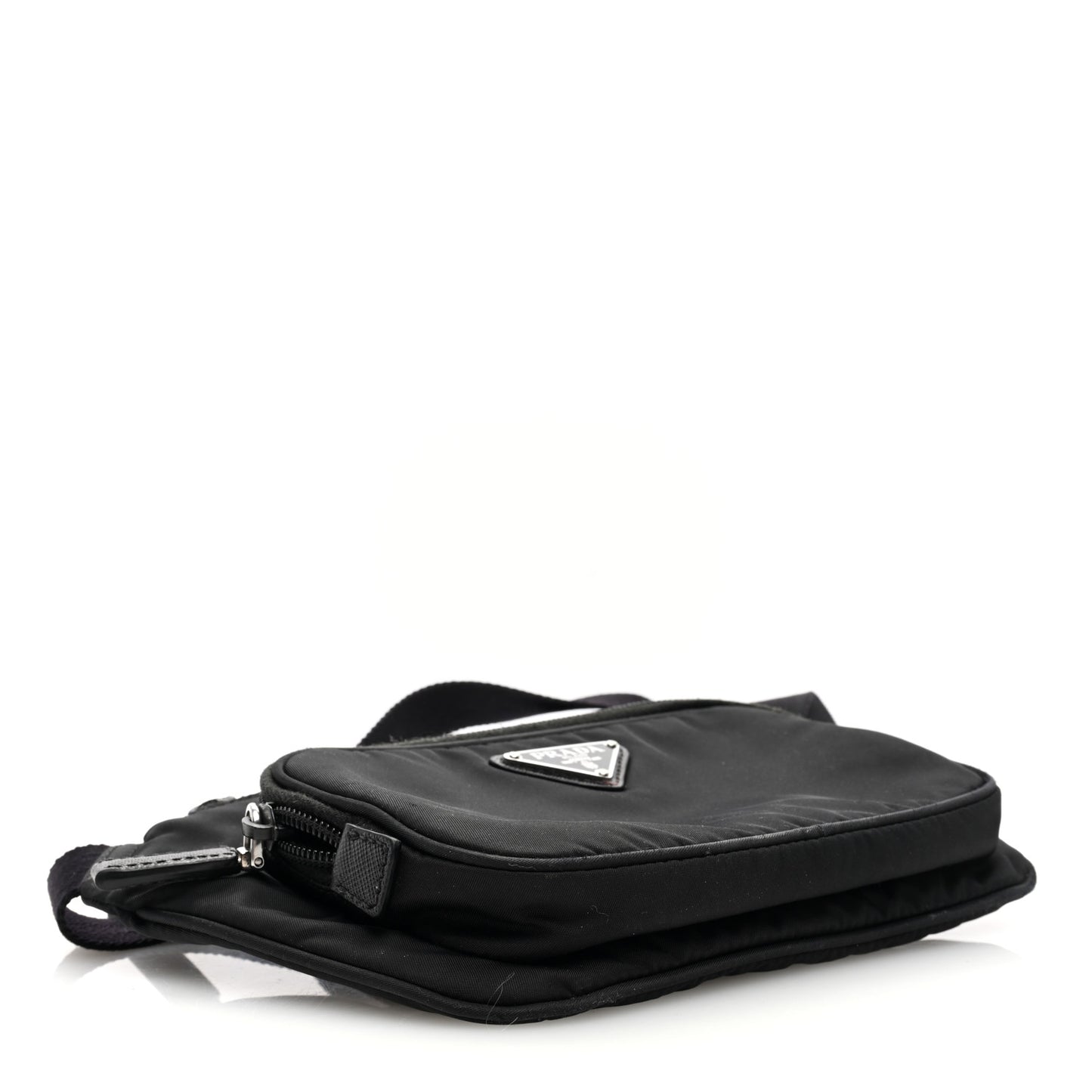 Re-Nylon Saffiano Belt Bag Black