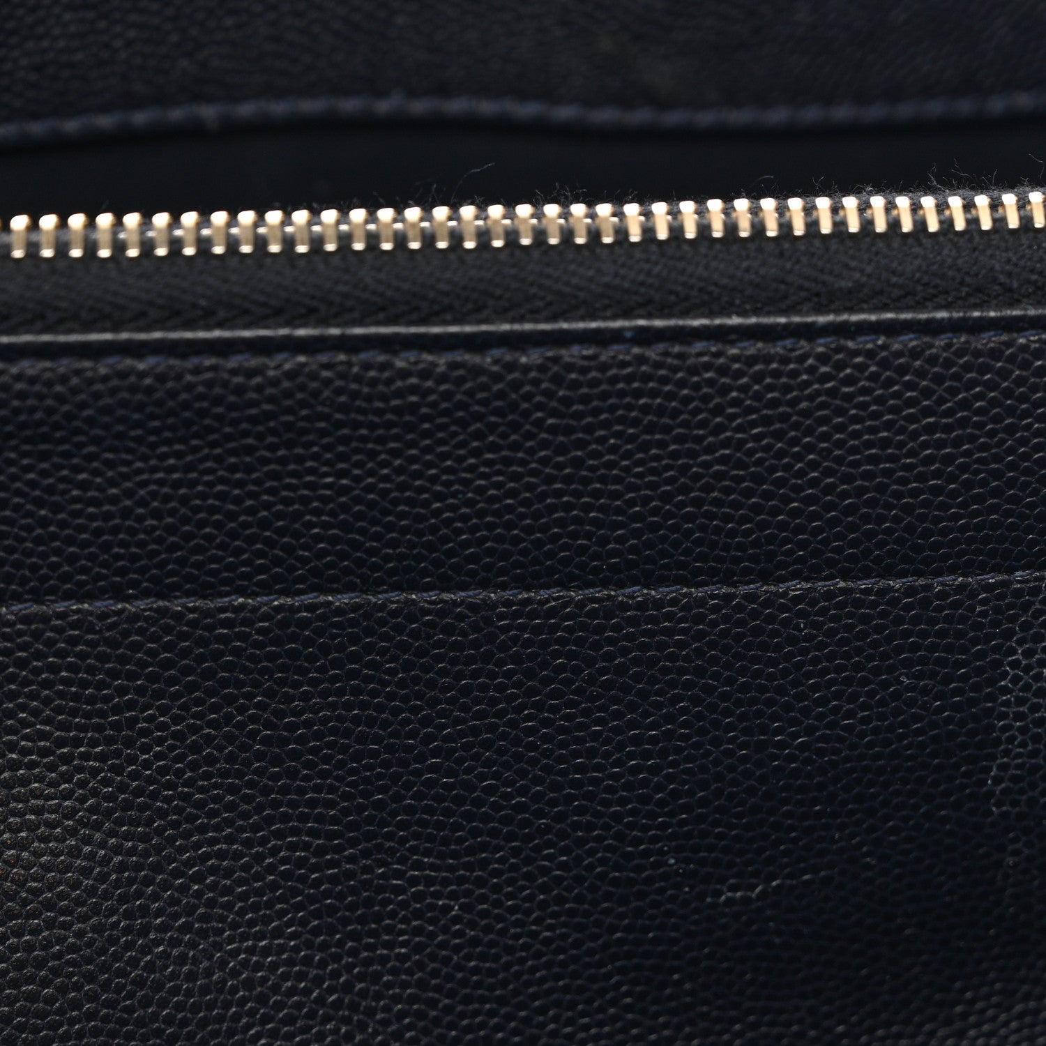 Chanel Caviar Quilted Small Shopping Tote Navy 11 of 14