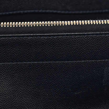 Chanel Caviar Quilted Small Shopping Tote Navy 11 of 14